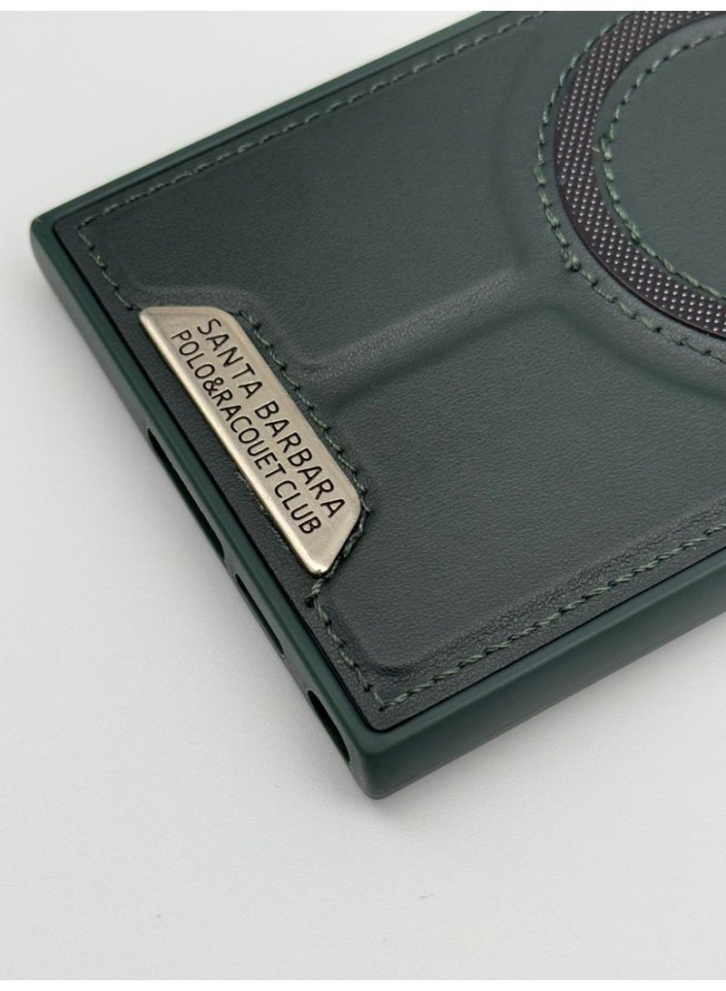 general Santa Barbara Polo & Racouet Club Edition Magsafe Leather Case for Samsung Galaxy S23 Ultra | Premium Magnetic Card Holder & Shockproof Protection - Image 4